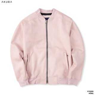 [TRỢ GIÁ] Áo khoác bomber nam Akuba form slimfit mềm mịn giữ ấm tốt phong cách Hàn Quốc trẻ trung 01I0088