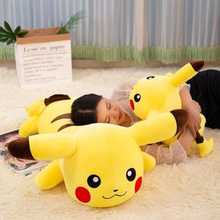 GẤU BÔNG PIKACHU NẰM DỄ THƯƠNG SIÊU CƯNG (25CM--->90CM) GỐI ÔM PIKACHU MỀM MỊN CUTE, HÀNG XỊN CAO CẤP LOẠI 1