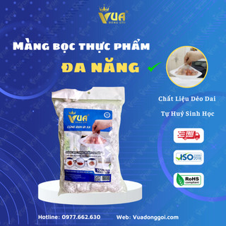 Set 100 Màng Bọc Thực Phẩm Túi Bọc Thực Phẩm Vua Đóng Gói, Tự Huỷ Sinh học