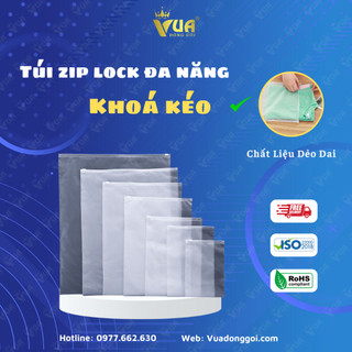 Túi Zip Lụa Mờ Và Túi Zip Trong Có Khoá Kéo  Đựng Quần Áo, Hàng Loại 1, Khoá Chắc Chắn.