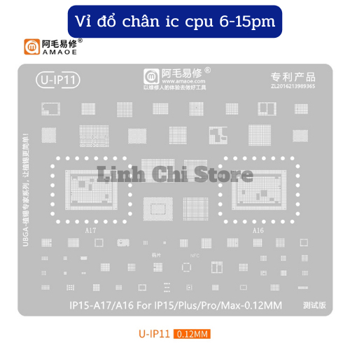 Vỉ làm chân ip 6-14 hãng Amaoe