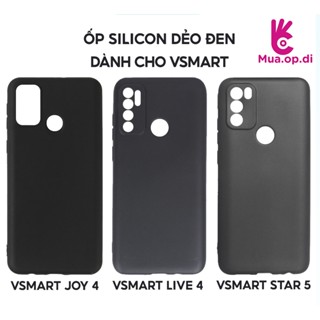 Ốp TPU viền đen dẻo Vsmart Joy 4  Live 4  Star 5  Joy 3  Active 3 Siêu bền chống bám vân tay 