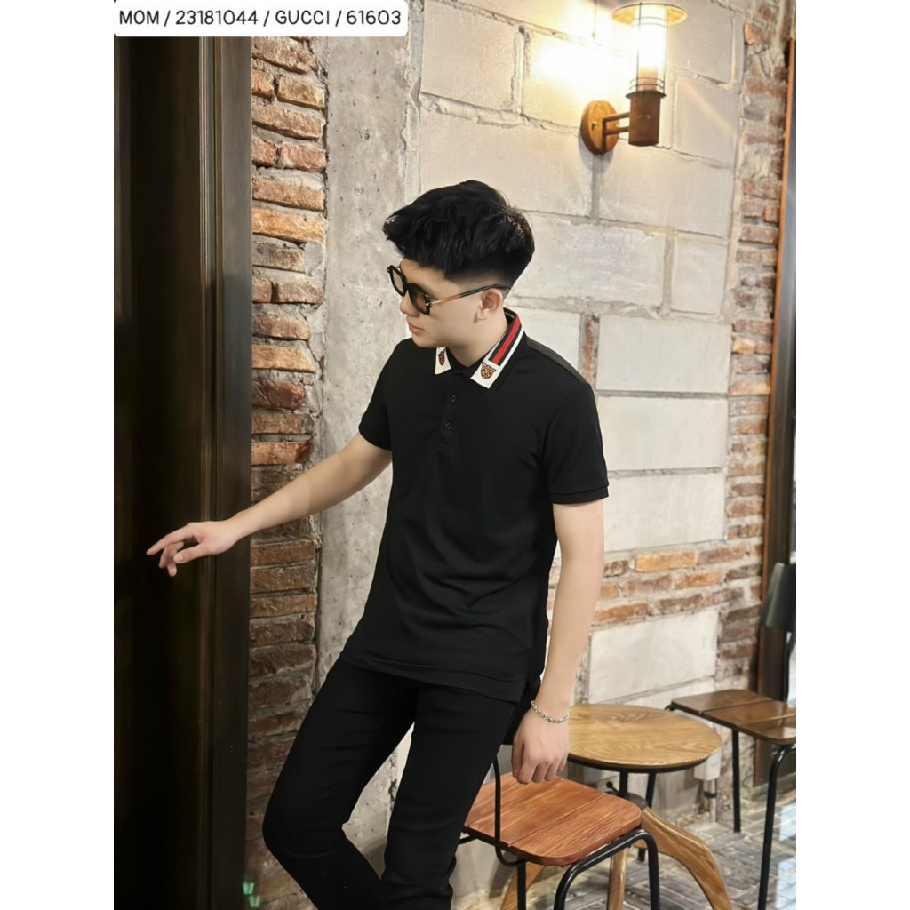 🔥Hot🔥Áo polo GC thêu cổ thiết kế hot trend Nam nữ New 2024