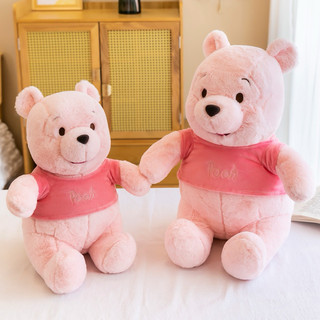 Gấu pooh hồng dáng ngồi size 30cm 50cm