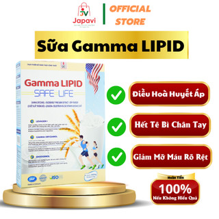 Sữa Gamma LIPID hộp 600g giúp lưu thông máu, chống đột quỵ, huyết áp, nhiễm mỡ máu cho người lớn.