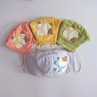 Khẩu trang vải cotton tự nhiên Hikosen Cara Nhật Bản V-Z20-078