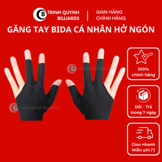 Găng Tay Bida Cá Nhân Hở Ngón Chất Liệu Thun Lạnh Co Giãn Cao Cấp B Tinh Quynh Billiards