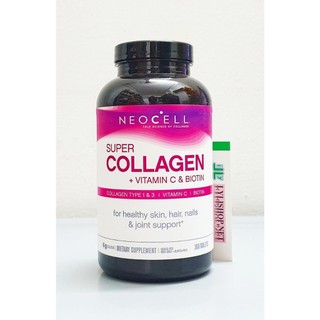 date 9/25 - Biotin Super Collagen + biotin chai 360 viên hãng Neocell của Mỹ , đẹp da
