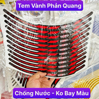 [Loại 1] Tem Vành Xe Máy | Phản Quang -3M | - |Nhiều Màu Sắc | Chống Nước- Không Bay Màu | Giá 1 Bộ |