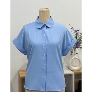 Áo Sơ Mi UK Fashion Cổ Sen Nhỏ Tay Chờm Thanh Lịch, Sang Trọng UKSM2404021