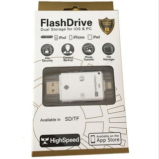 FlashDevice Đầu Đọc Thẻ Nhớ SD/TF Dành Cho IPhone/IPad/ Android OS