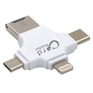 Đầu đọc thẻ đa năng 4 in 1 OTG, USB, TYPE-C, IOS