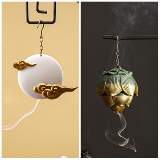 Lư đốt trầm hương dùng trang trí kệ đèn( ko kèm đế treo), tượng phật,không gian thiền tịnh