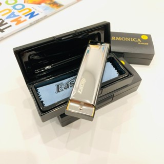  Kèn Harmonica Diatonic 10 lỗ kèm hộp đựng,khăn lau 