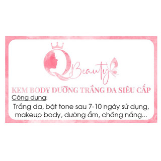 Kem Body Dưỡng Trắng Da Siêu Cấp (chất kem mềm, thấm nhanh)
