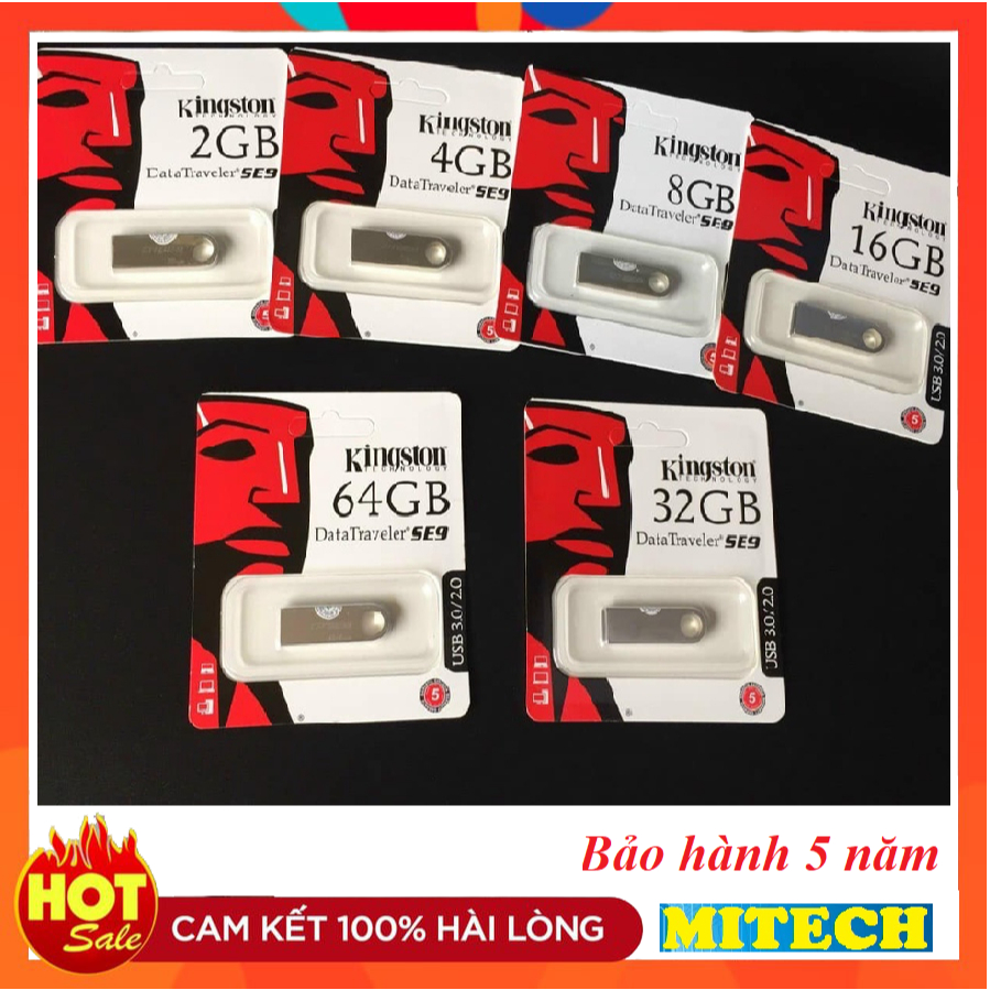 Usb Kingston 3.0, 2.0 64gb/ 32gb/ 16gb/ 8gb/ 4gb nhỏ gọn, vỏ kim loại, chống nước giá tốt nhất