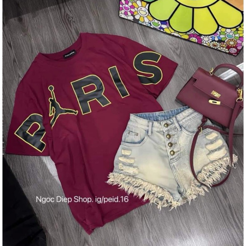 Áo chữ PARIS ngang ngực chất nhẹ mát, siêu hot, siêu đẹp Haiphuc | BigBuy360 - bigbuy360.vn