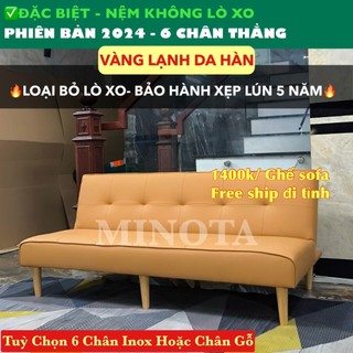 Ghế Sofa Giường 1m7 [6 Chân - Không Lò Xo] New 2024 thương hiệu MINOTA  Khung Sườn Nguyên Khối Tải Trọng 400KG