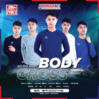 Áo Giữ Nhiệt𝐁𝐨𝐝𝐲 𝐂𝐫𝐨𝐬𝐬 Chính Hãng Hàng Cấp Thun Co Giãn 4 chiều, Áo Lót Body Dài Tay Cao Cấp 8 Màu D