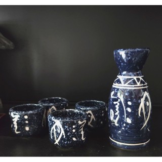Bộ bình ly gốm sứ uống sake bình 180ml/300ml