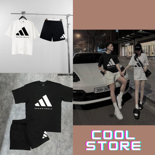 Combo set bộ , áo thun Adidas Basketball chất cotton 100% mang siêu thích , tag mác đầy đủ , hàng siêu dày dặn K2