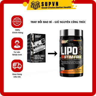 Nutrex RESEARCH Lipo 6 stimfree - Hỗ trợ giảm cân đốt mỡ hiệu quả - Lipo6 stimfree Nutrex