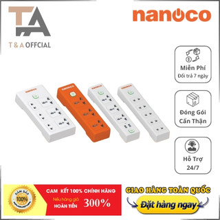 Ổ cắm có dây Nanoco chịu tải tốt dây dài 3m