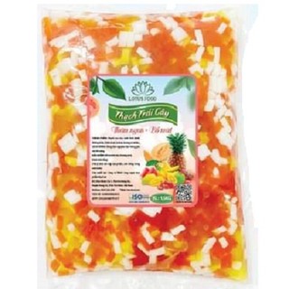 Bịch 1.5 kg - thạch trái cây 3 màu - lotus food