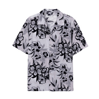 Áo sơ mi nam họa tiết chất lụa thoáng mát Jasmine Flower LADOS-8152 cổ vest sang trọng, form Hàn, đi chơi, đi biển