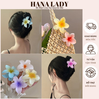 Kẹp tóc càng cua hoa sứ nhiều màu sắc hot trend mùa hè pkt19