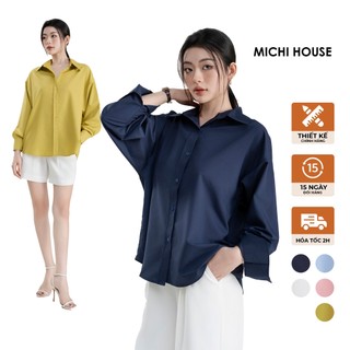 Áo Sơ Mi Nữ Oversize MICHI House Dài Tay Dáng Rộng Nhiều Màu ASM02