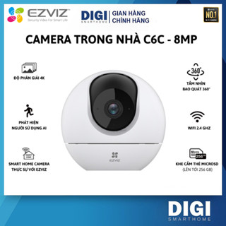 Camera Wifi EZVIZ C6C 4K 8MP Siêu Nét - Xoay 360 Độ,Trò Chuyện Hai Chiều, Theo Dõi Chuyển Động, H6C G1 8MP/ C6N G1 8MP