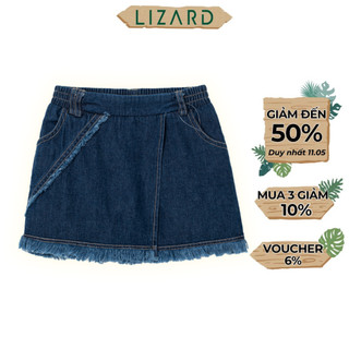 Quần short jean bé gái Lizard bo chun - 5SP23S113