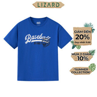 Áo thun bé trai Lizard cotton họa tiết Baseball - 4SS24TS204