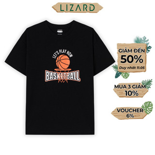 Áo thun nam Lizard cotton in hoạ tiết - 4SS23TS006 H23