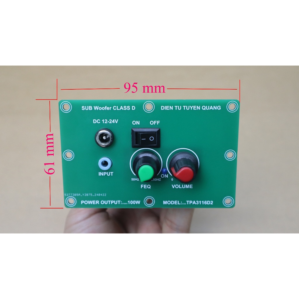 Mạch Sub Mini 100W Mod Mặt Phíp CLASS D TPA3116D2