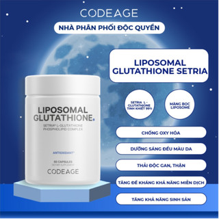 Viên Uống Sáng Da Codeage - Liposomal Glutathione Setria 500mg - Hỗ Trợ Làm Sáng Da Và Đào Thải Độc Tố Khỏi Cơ Thể