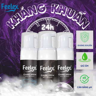 Dung dịch vệ sinh nam giới dạng bọt tuyết Feelex Care Men - 100ml