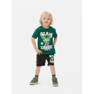 Bộ Hè Bé Trai Thun Poly HULK Xanh Lá/Đen PR(cắt tag)