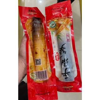 Măng bóc ớt đỏ 1 cây chua cay giòn thơm 80g
