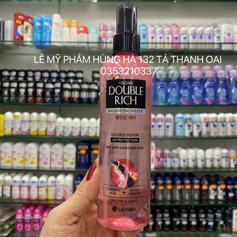 NƯỚC XỊT DƯỠNG TÓC DOUBLERICH CHĂM SÓC TÓC HƯ TỔN 250ml