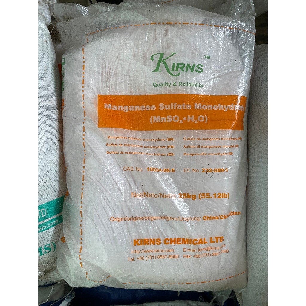 [Túi 1kg] Hoá chất MnSO4.H2O - Mangan sulphat công nghiệp - chiết lẻ túi kẽm từ bao nguyên - Phân bó