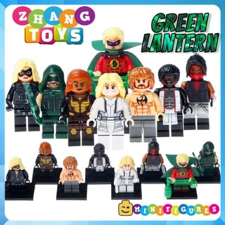 Đồ chơi Xếp hình Green Lantern gồm Vixen - Canary - Mr Terrific - Elektra - Iron fist Minifigures Xinh X0175
