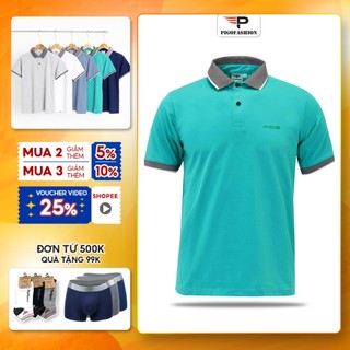 Áo thun có cổ nam tay ngắn nhiều màu cotton co giãn 4 chiều, vải mịn mặc mát SPMPPL32  PIGOFASHION