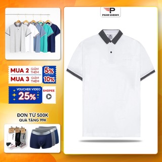 Áo thun polo nam tay ngắn lửng SPMPPL32 PIGOFASHION vải cotton co giãn 4 chiều mềm mịn thoáng mát