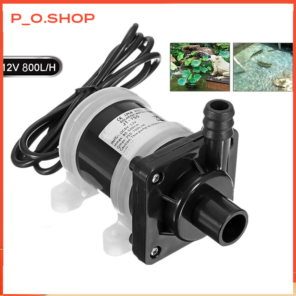 【🔥Rẻ】Máy Bơm Nước Không Chổi Than Động Cơ Năng Lượng Mặt Trời DC 12V / 24V , Máy Bơm Nước Chìm Điện 