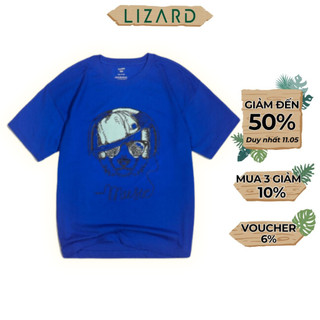 Áo thun tay ngắn bé trai Lizard cotton họa tiết độc lạ -H19