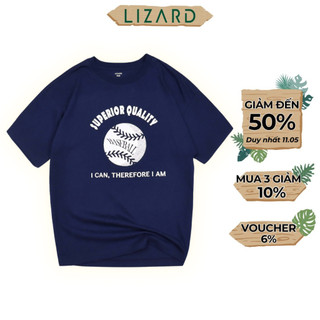 Áo thun nam Lizard cotton in hoạ tiết - H08