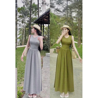 Đầm ba lỗ dáng dài xoè bigsize 40-120kg |thu tuyền|