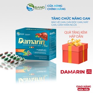 Viên Bổ gan Damarin plus giải độc, thanh nhiệt mát gan, giảm men gan cao, gan nhiễm mỡ, mẩn ngứa, dị ứng, mề đay Sanofi